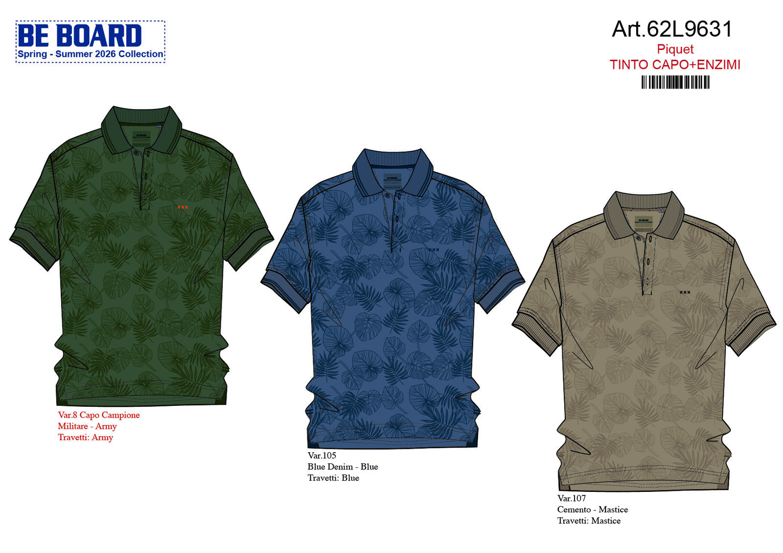 POLO UOMO M/M 62L9631 Tellini S.r.l. Ingrosso Abbigliamento